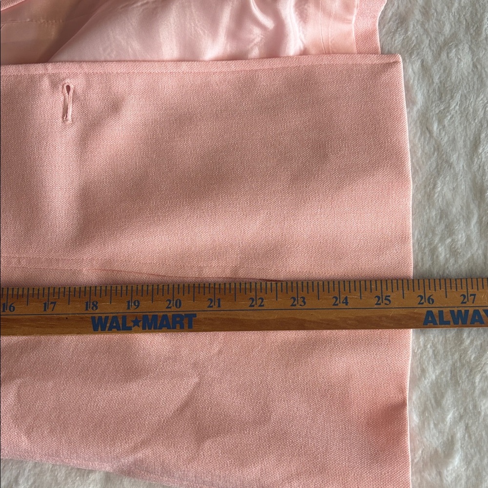 PRESTON & YORK Suit Blazer and Straight Skirt Light Pink 100% Polyester Size 8. - Picture 10 of 11